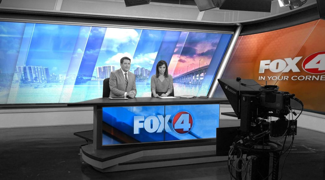 News Desks and Set Backgrounds